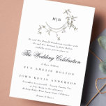 Classic Monogram Gold Wreath Wedding Foil Invitation<br><div class="desc">Classic Monogram Gold Wreath Wedding Foil Invitation

ANY QUERIES PLEASE DON'T HESITATE TO CONTACT ME.</div>