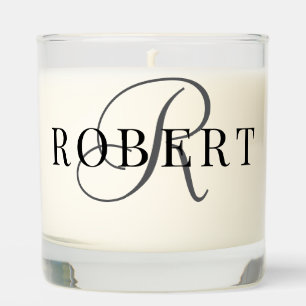 Classic Monogram Initial Name Scented Candle