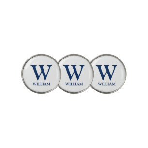 Classic Monogram Initial Personalized Name Golf Ball Marker