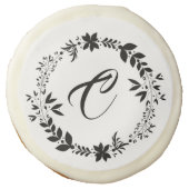 Classic Monogram Initial Sugar Cookies (Front)