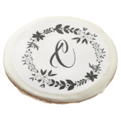 Classic Monogram Initial Sugar Cookies (Angled)