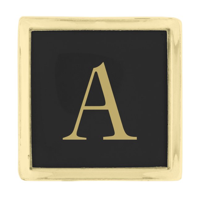 Classic Monogram Lapel Pin (Front)