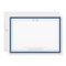 Classic Monogram Navy Blue Border Stationery