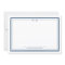 Classic Monogram Navy Blue Border Stationery