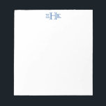Classic Monogram Notepad<br><div class="desc">This striking stationery features a classic-style font in a traditional monogram format.   Shown here in dark blue,  you are able to change the font style and color if you wish.  Great as personal or business stationery,  as well as for gift giving.</div>