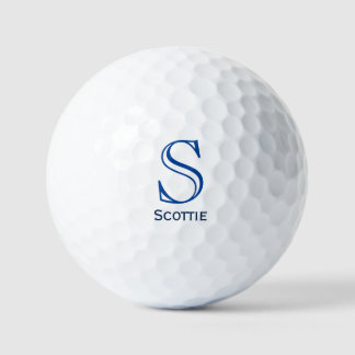 Classic Monogram Personalized Golf Balls Custom