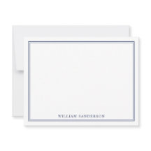 Classic Monogram Personalized Note Card