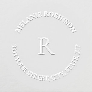 Classic Monogram Return Address Embosser