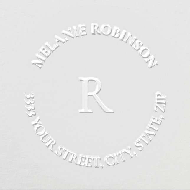 Classic Monogram Return Address Embosser (Design)