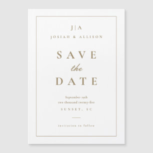 Classic Monogram Save the Date