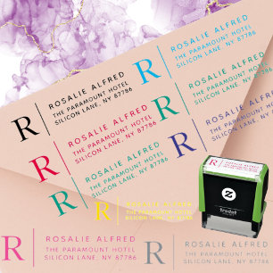 Classic Monogram Self-Inking Return Address Stamp