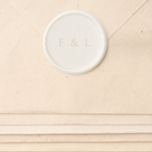 Classic Monogram Simple Wedding Wax Seal Sticker