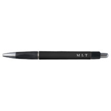 Classic Monogram Solid Black and White Initials