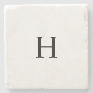 Classic Monogram Stone Coaster