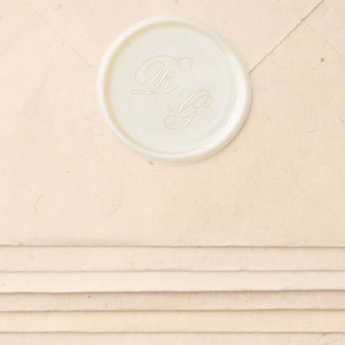 Classic Monogram Timeless Wedding Wax Seal Sticker