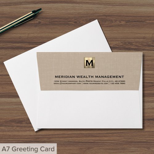 Classic Monogram Wealth Envelope - Product | North Red Vine