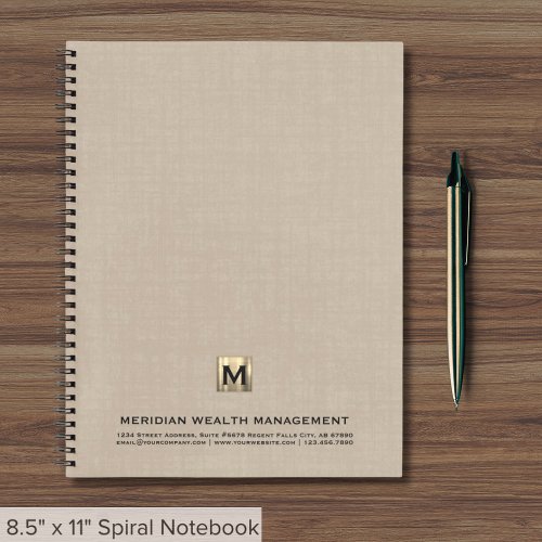 Classic Monogram Wealth Notebook