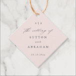 Classic monogram wedding  Favor Tags<br><div class="desc">A romantic,  simple wedding favor tag featuring beautiful type and the couples monogram.</div>