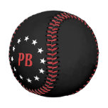 Classic Monogram White Stars Black Baseball Classic Monogram White Stars Black Baseball