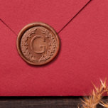 Classic Monogram Wreath Wax Seal Stamp<br><div class="desc">This classic design features your family name's monogram framed by a rustic hand-drawn wreath. The botanical border is as thick as possible for the best impression on the wax. Perfect for couples and families to use for wedding mail, holiday cards, and more. Before using the seal on an expensive invitation...</div>