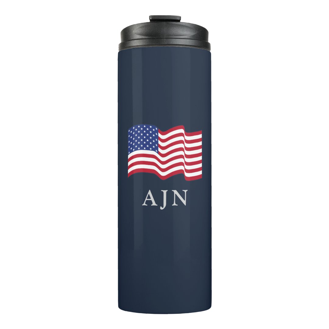 Classic Monogrammed American Thermal Tumbler (Front)