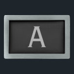 Classic Monogrammed Belt Buckle Gift<br><div class="desc">Customize this belt buckle to suit your needs.</div>