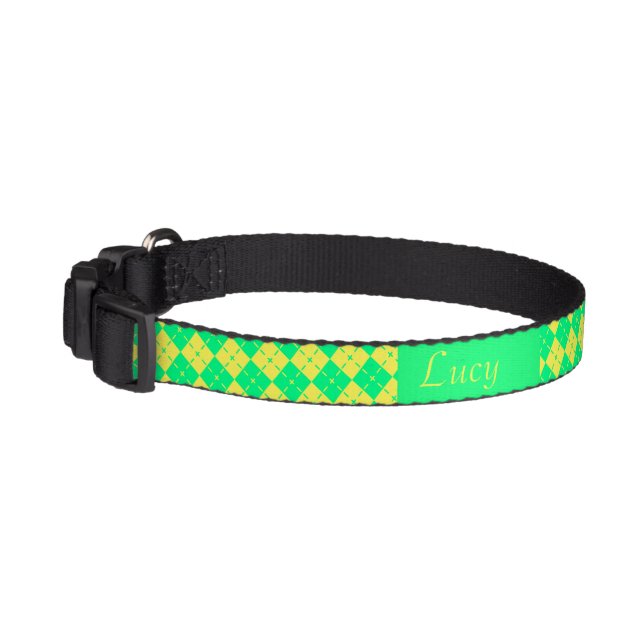 Classic Monogrammed Dog Mom Custom Name Dog Pet Collar (Left)