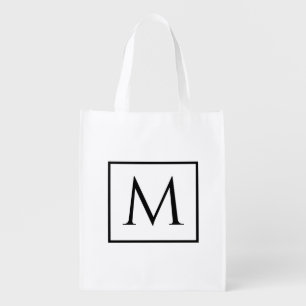 Classic Monogrammed Reusable Shopping Bag