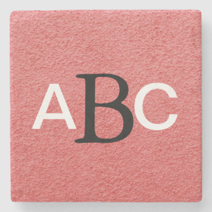 Classic Monogrammed Stone Coaster