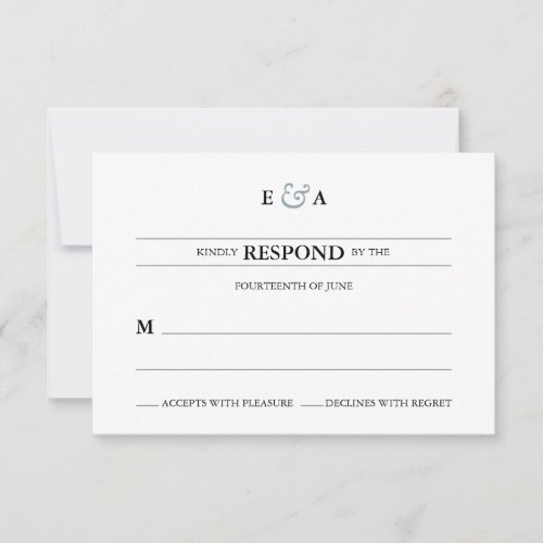 Classic Monograms Silver Response