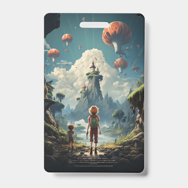 Classic monster cartoon badge (Front)