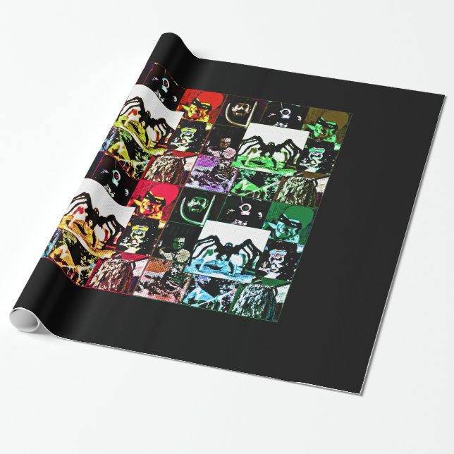 Classic Monster Wrap Wrapping Paper (Unrolled)