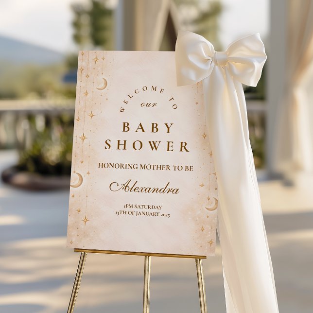 Classic Moonlight Baby Shower Foam Board (Creator Uploaded)