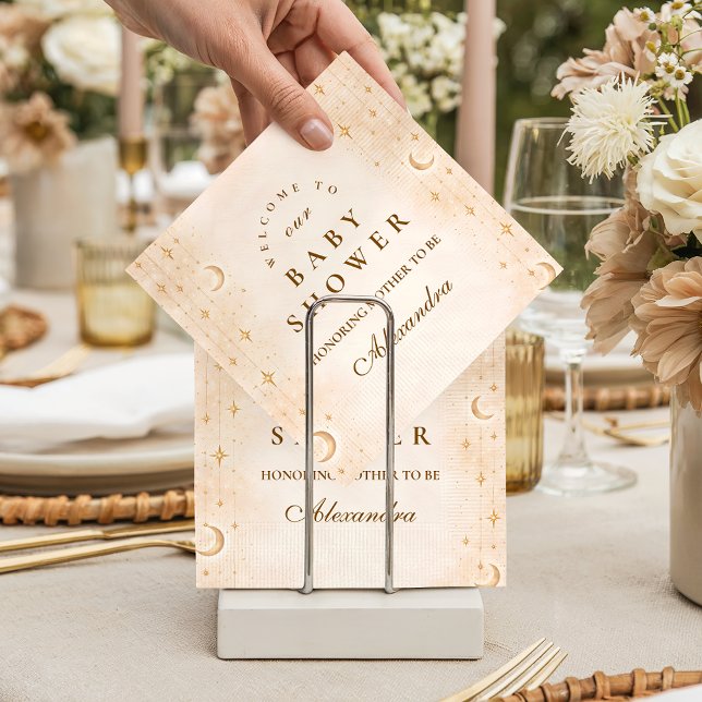 Classic Moonlight Baby Shower Napkins (Creator Uploaded)