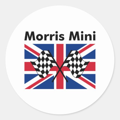 Classic Morris Mini Classic Round Sticker