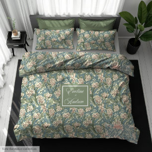 Classic Morris Style Art Nouveau Pastel Duvet Cover