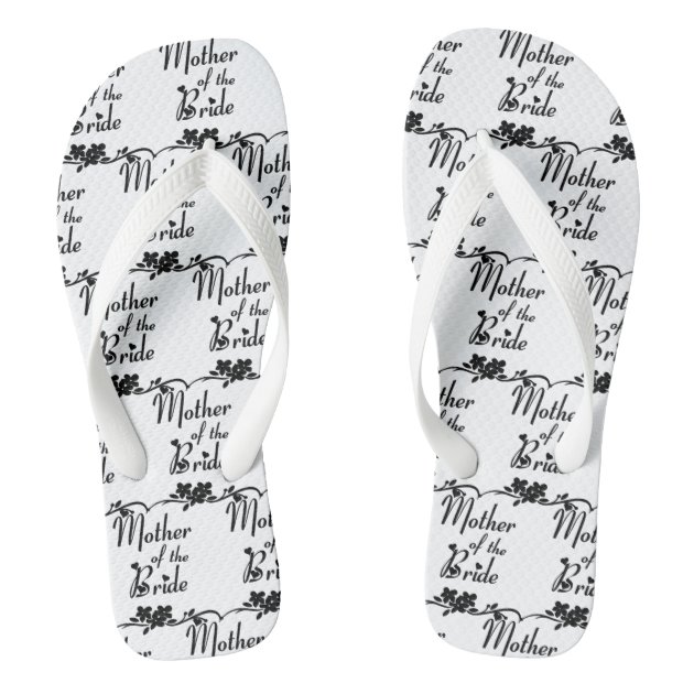 Classic Mother of the Bride Wedding Flip Flops Zazzle