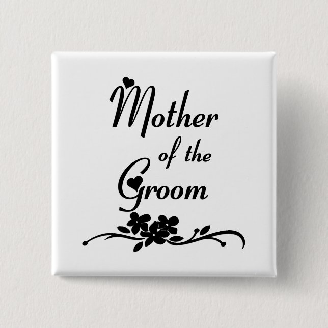 Classic Mother of the Groom Button (Front)
