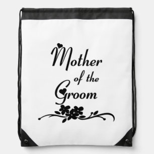 Classic Mother of the Groom Drawstring Bag