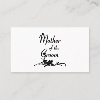 Classic Mother Of The Groom Place Card by weddingparty at Zazzle