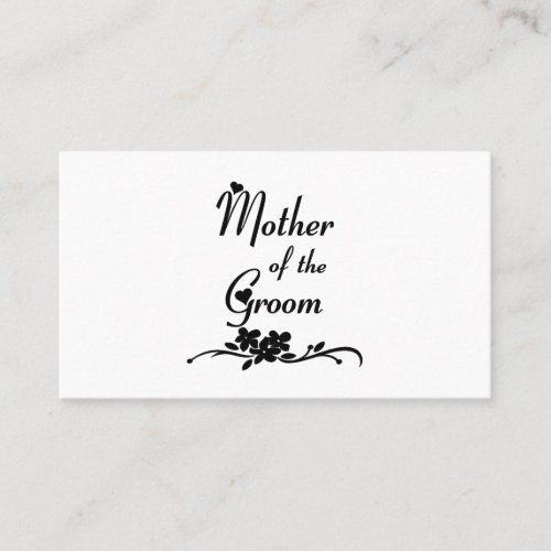 Classic Mother of the Groom Business Card Templates