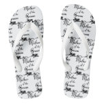 Classic Mother Of The Groom Wedding Flip Flops at Zazzle
