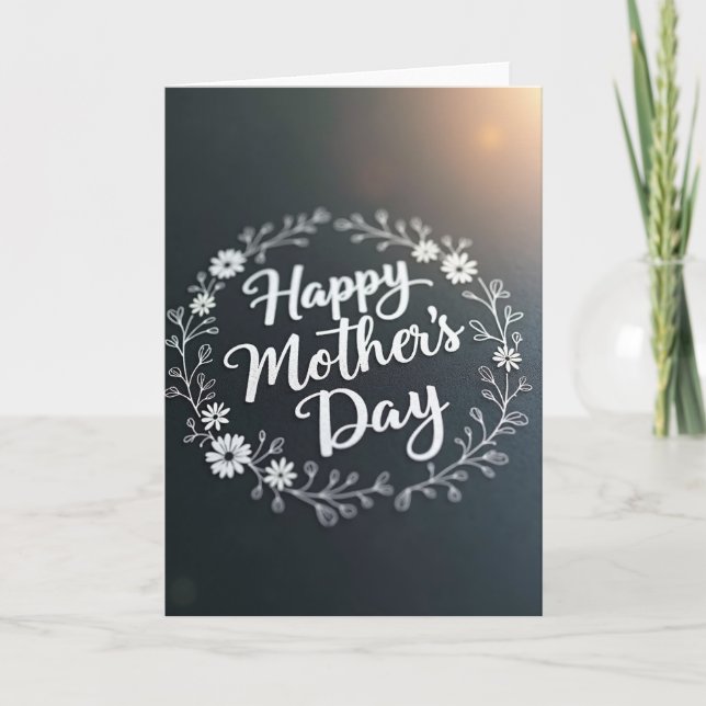 Classic Mothers Day Message Card (Front)