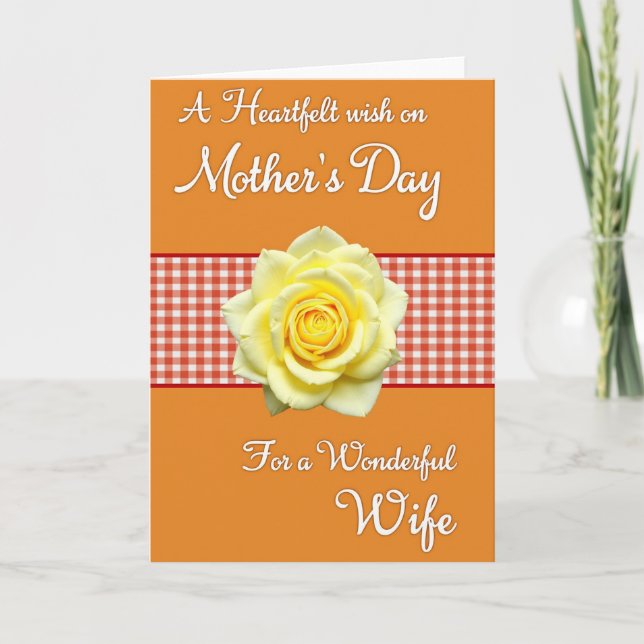 Classic Mothers Day Motif Card (Front)