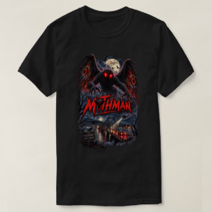 Classic Mothman Paranormal Cryptid T-Shirt