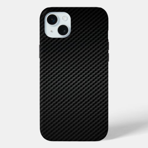 Classic Motor Racing Carbon Fibre iPhone 15 Plus Case