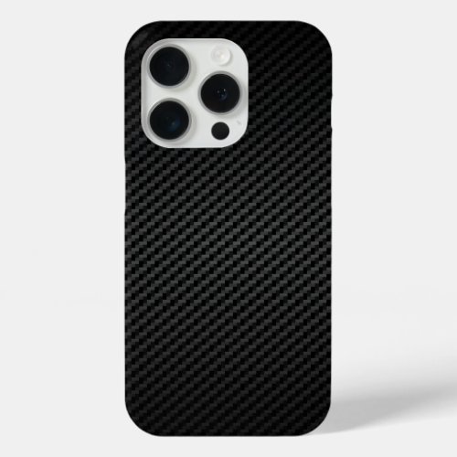Classic Motor Racing Carbon Fibre iPhone 15 Pro Case