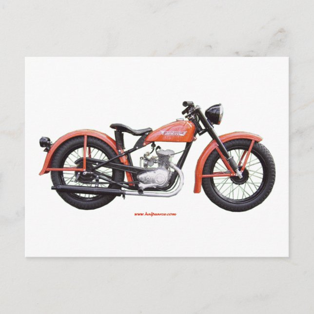 Classic Motorbike 125 HD_Texturized Postcard (Front)