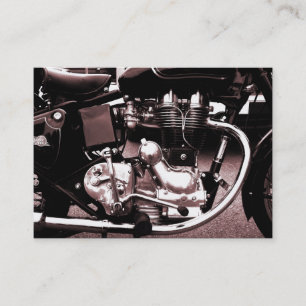 Classic Motorbike Engine, Mini Photo Card