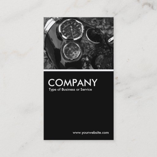 Customizable Classic Motorcycle Gauges Business Card Template